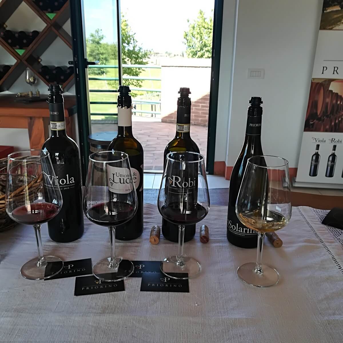 Visita a Cantina Priorino: Degustazione di Umore & Luce IGT 2014