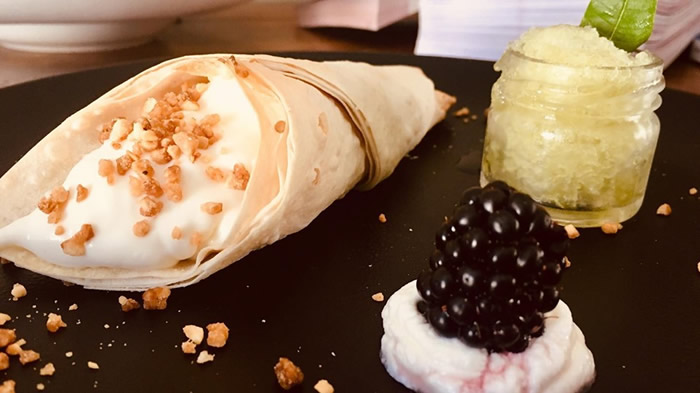 Locanda Il Cardello, cannolo di pasta filla Menu Locanda Il Cardello a Casola Valsenio