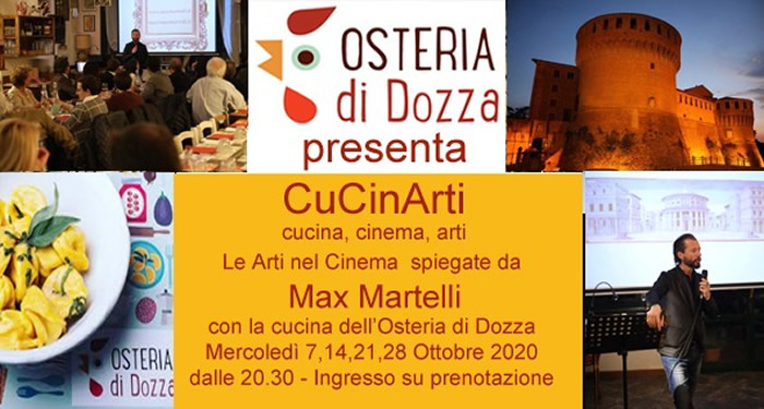 CuCinArti: rassegna a Dozza in 4 serate di Cucina, Cinema, Arti 