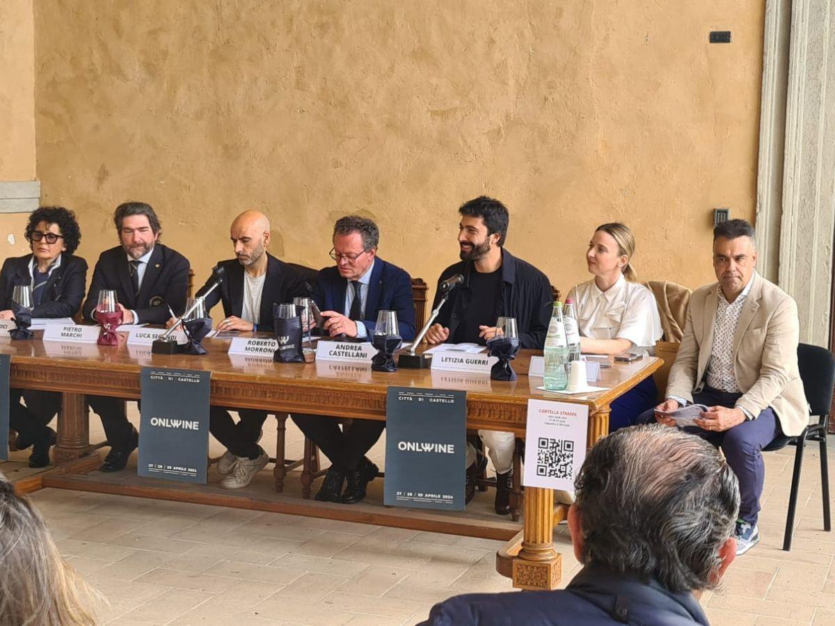 Un momento della conferenza stampa di Onlywine edizione 2024