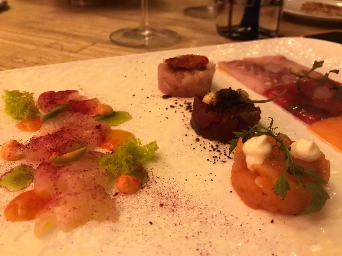 Tartare e carpacci di crudo del Ristorante Da'Mare a Roma