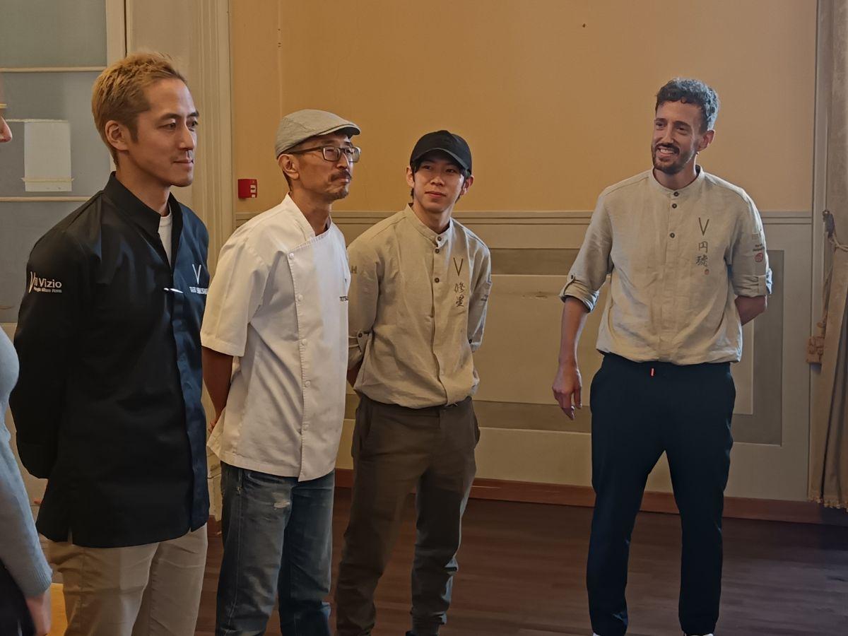 Gli chef del ristorante il Vizio a Città di Castello