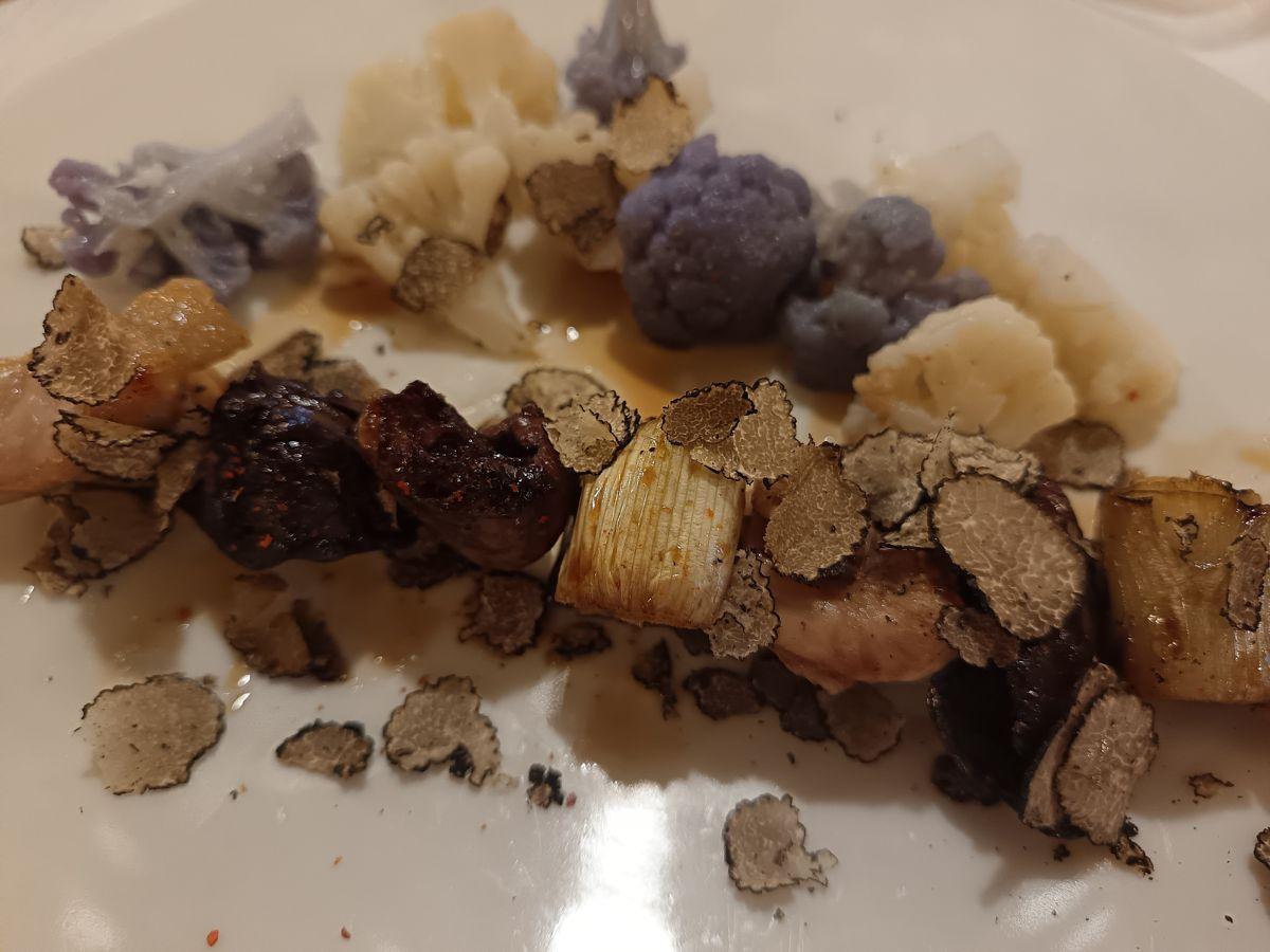 I tradizionali Yakitori nella versione con tartufo