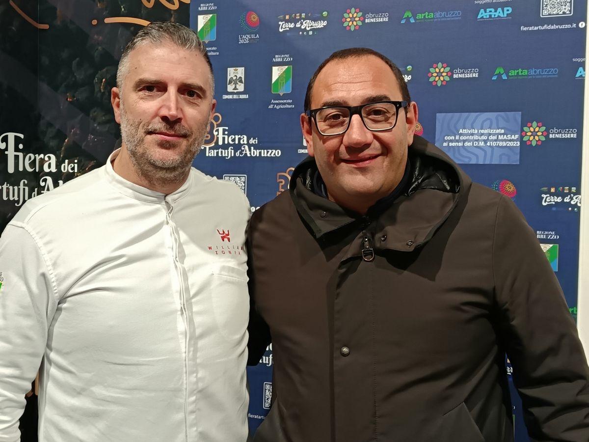 L'assessore Emanuele Imprudente e lo chef Zonfa