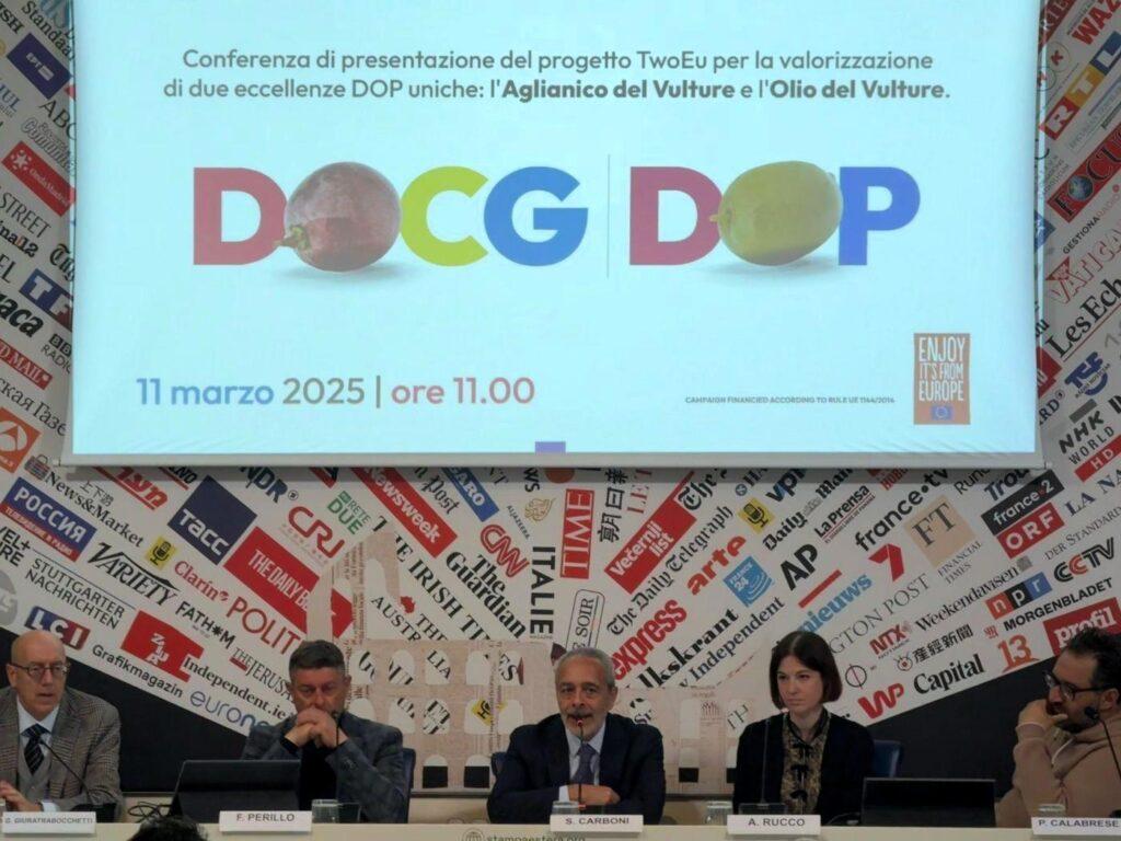Conferenza stampa a Roma di TwoEu progetto per il Vulture