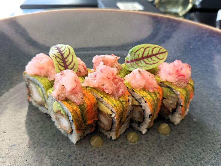 Piatto di sushi Kinsei di Terrazza Bernini a Roma