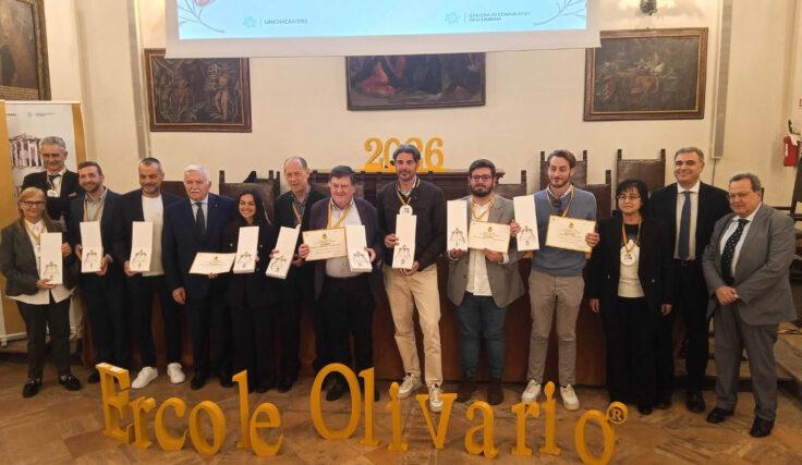 Ercole Olivario 2026: vincitori Goccia d’Ercole e olive da tavola