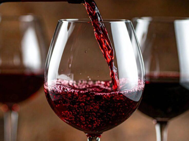 bicchiere di vino rosso